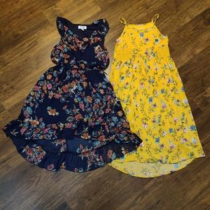 Two Junior Floral Dresses